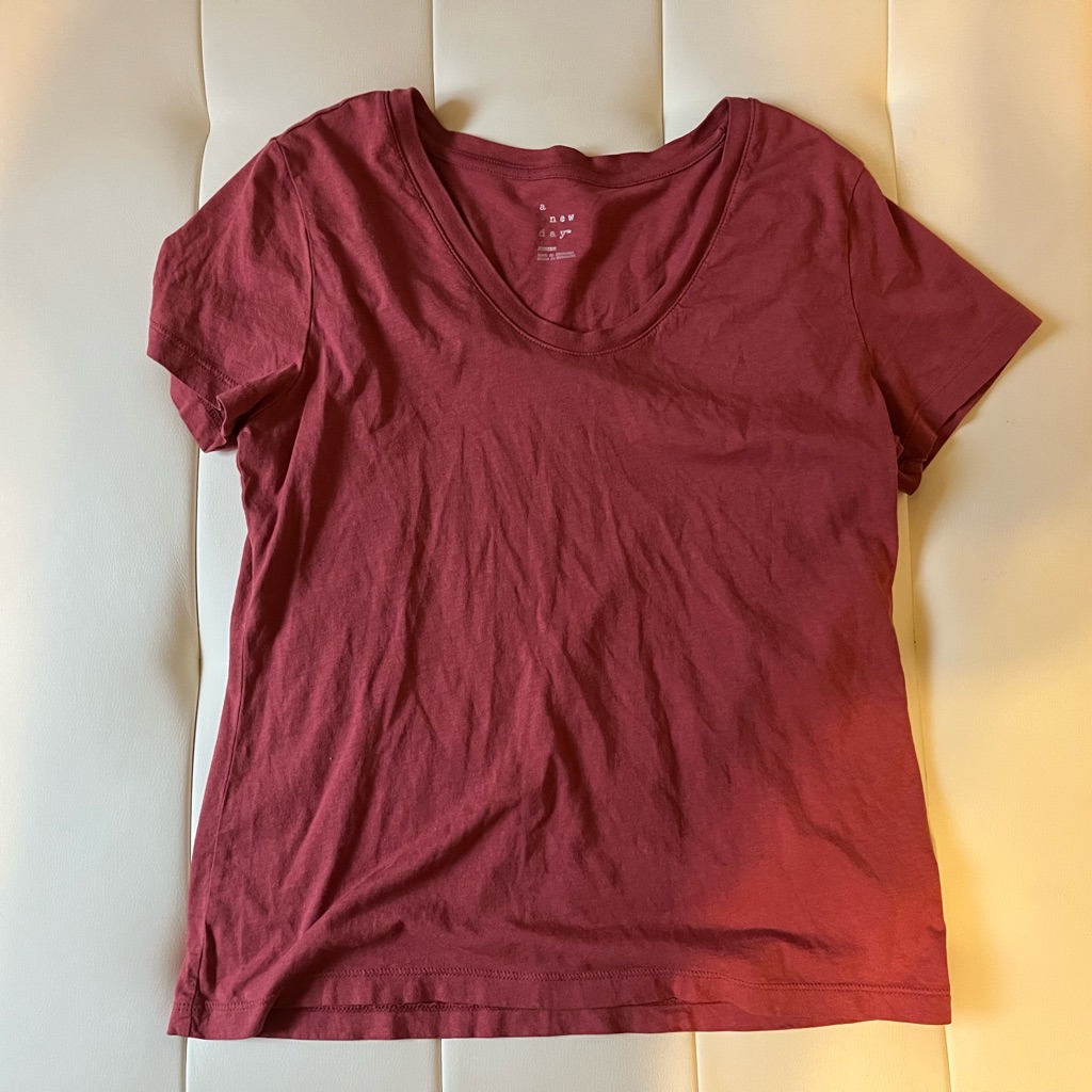 A New Day - Target - Deep Coral Basic Tee Size Medium